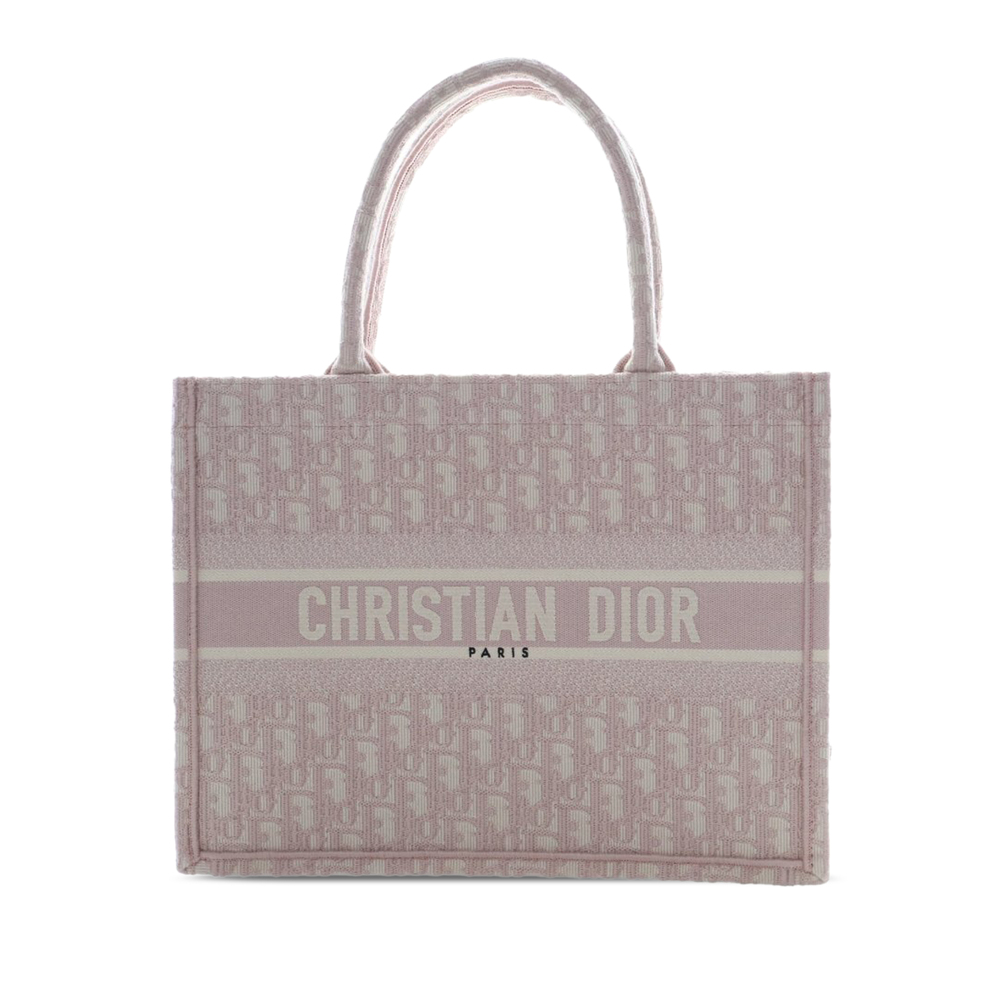 Pre-Loved Dior Medium Oblique Embroidered Canvas Book Tote - Picture 1 of 12
